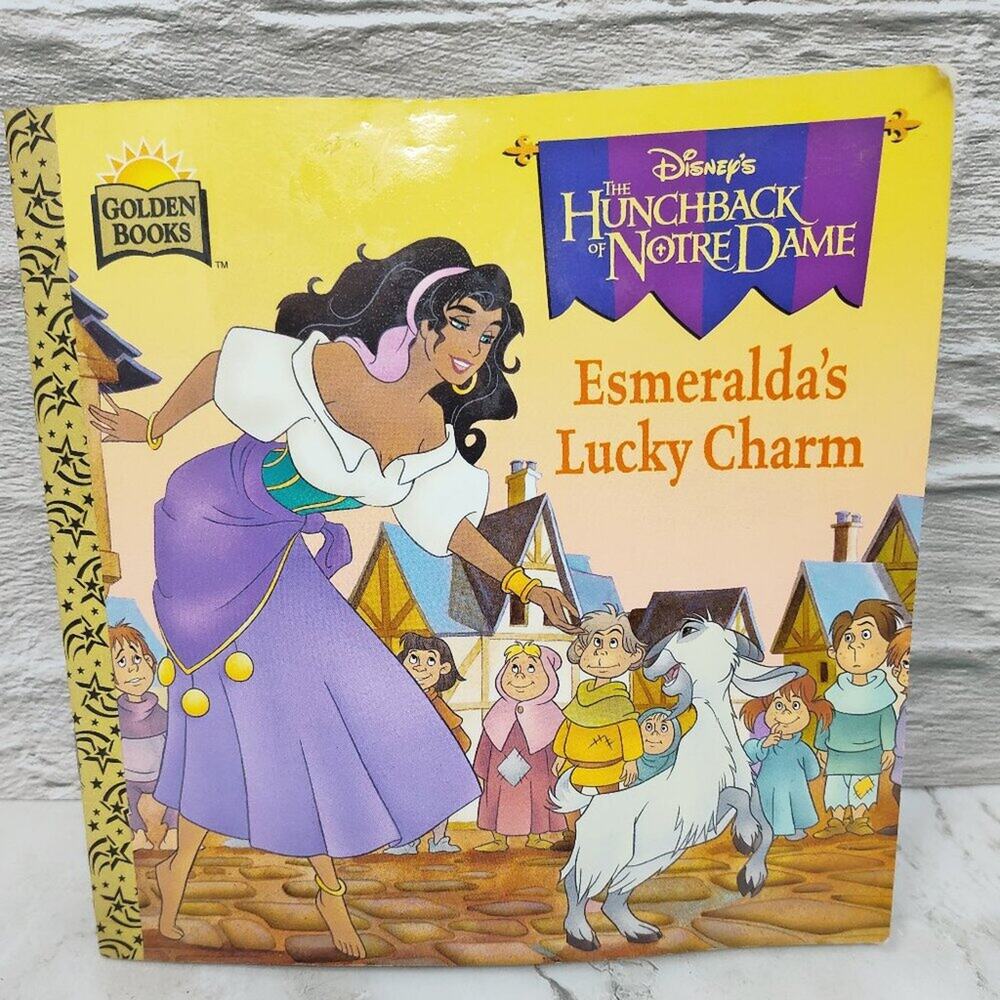 📚 Hunchback of Notre Dame Esmeralda's Lucky Charm Book - Well Worn 🌟